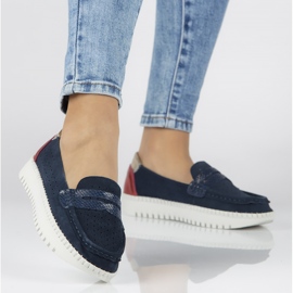 Läderskor Filippo DP1413 / 20 Nv marinblå 1