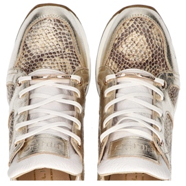 Filippo 460 Golden R2 Vita Skor gyllene 1