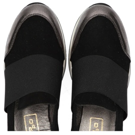 Skor Filippo 018 Svart Mocka / Nickel silver- 1