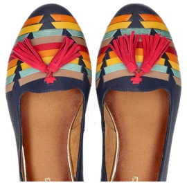 Filippo 04016-17 / 00-5 Marinblå skor mångfärgad 1