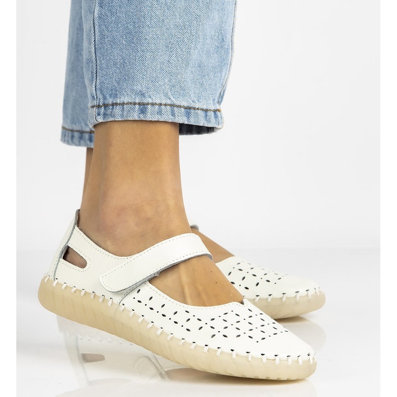 Läderskor Filippo DP1262 / 20 Wh vita 1