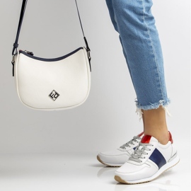 Läderskor Filippo DP1265 / 20 Wh Nv vit marinblå gul 1