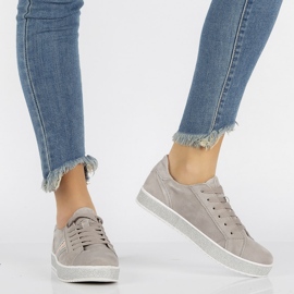 Läderskor Filippo DP1258 / 20 Gr grå brun 1