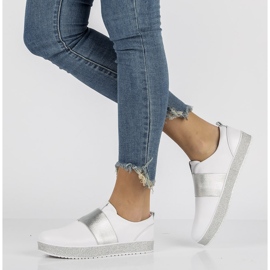 Läderskor Filippo DP1259 / 20 Wh vita 1