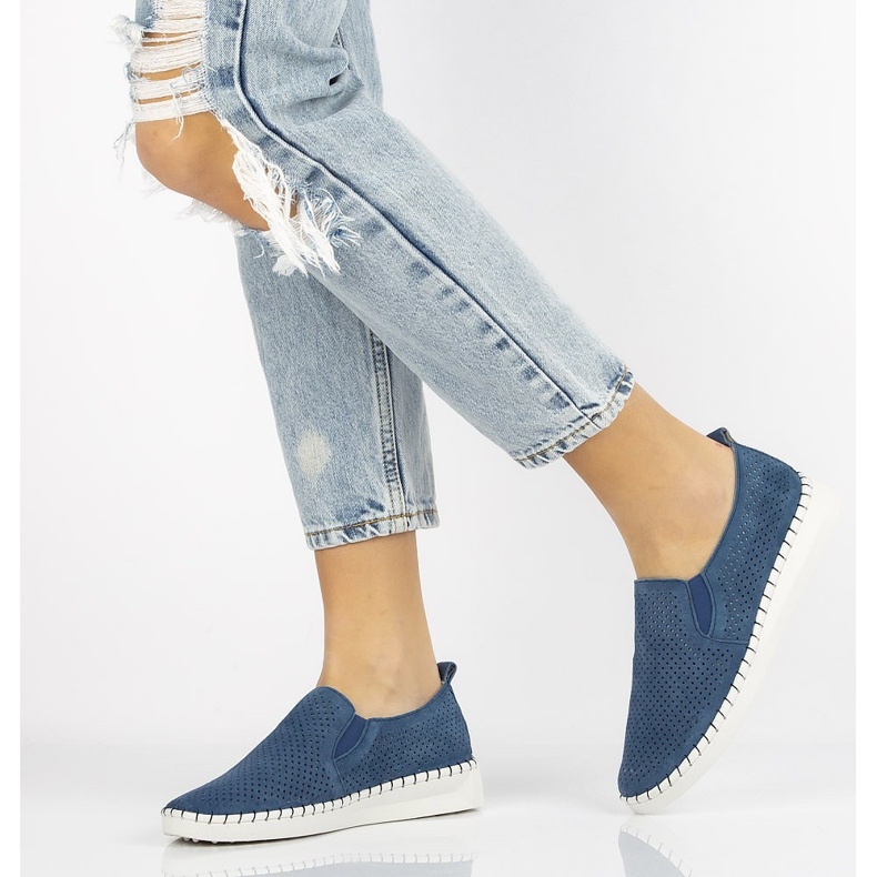 Läderskor Filippo DP063 / 20 Nv marinblå 1