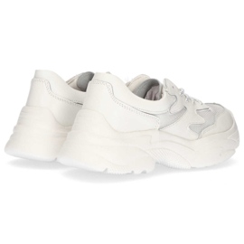 Lädersneakers Filippo DP1410 / 20 Wh vita 1
