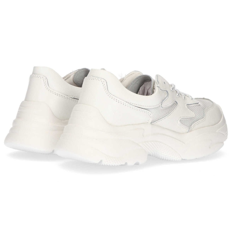 Lädersneakers Filippo DP1410 / 20 Wh vita 1