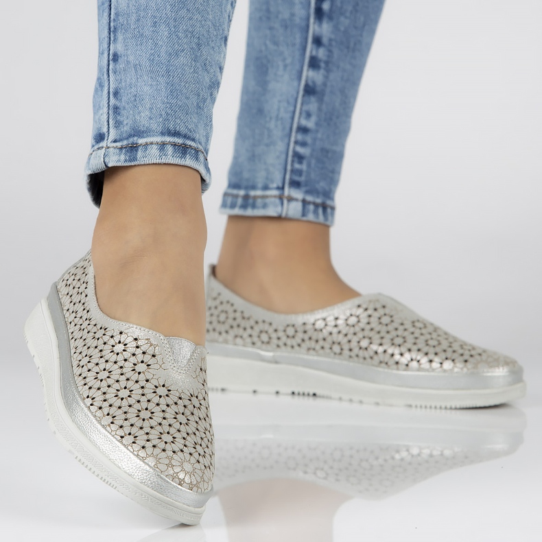 Filippo DP1400 / 20 Si Silver skor kaki silver- grå grön 1