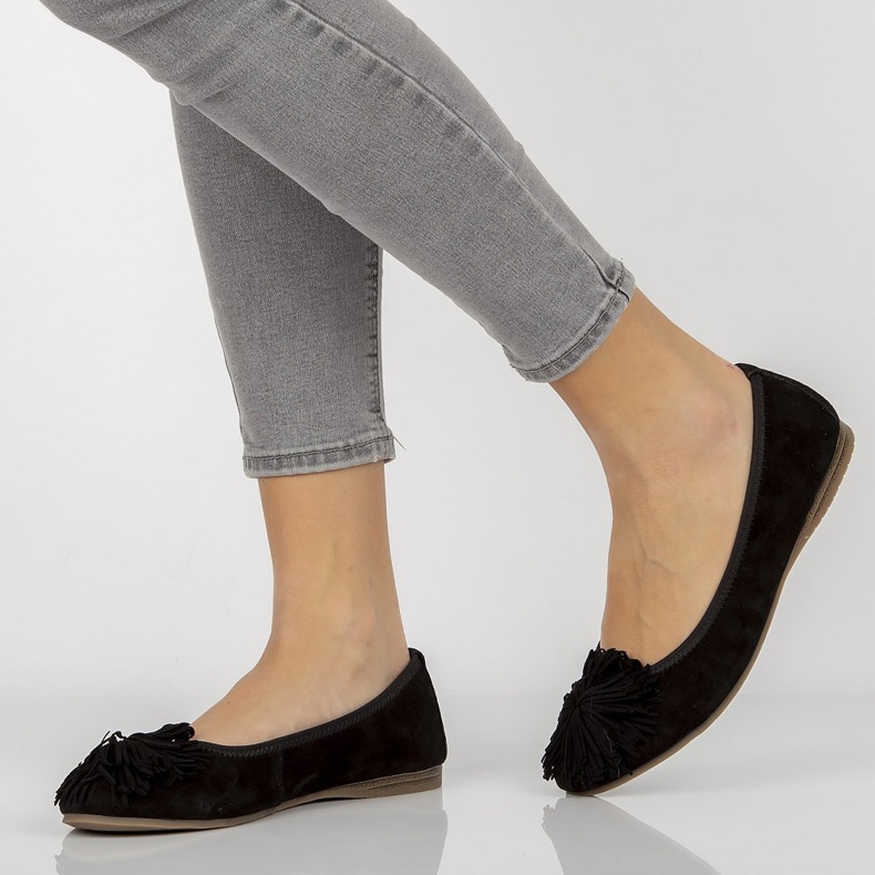 Läderballerinor Filippo DP1206 / 20 Bk svart 2