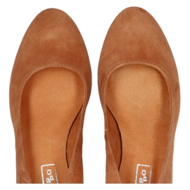 Filippo 1512 Velour Kork pumps brun 1