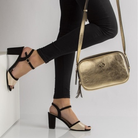 Filippo DS777 / 20 Bk Go Black Gold sandaler svart gyllene 1