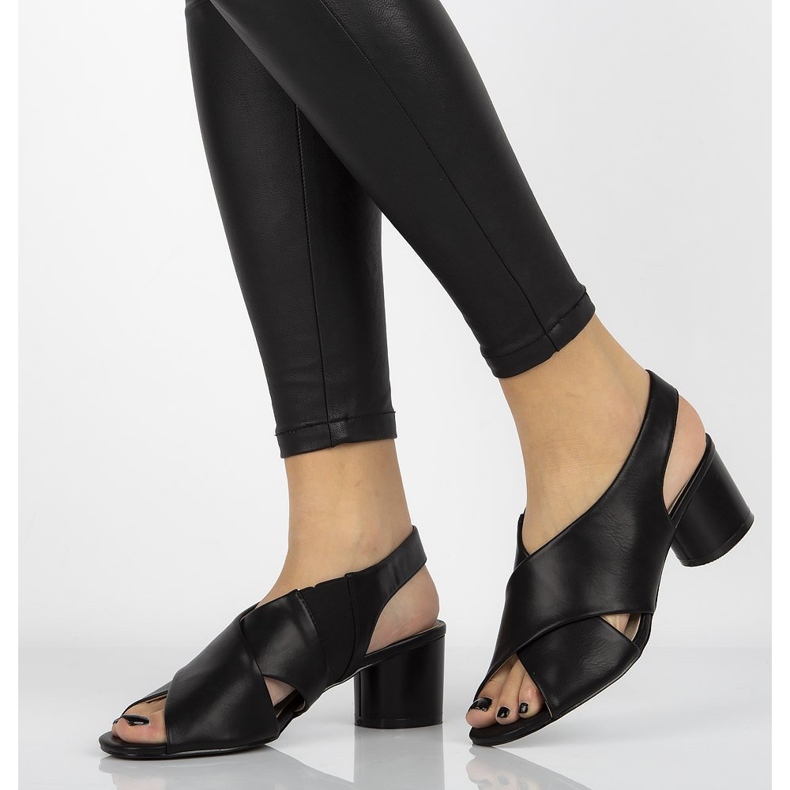 Filippo DS1290 / 20 Bk svarta sandaler 2