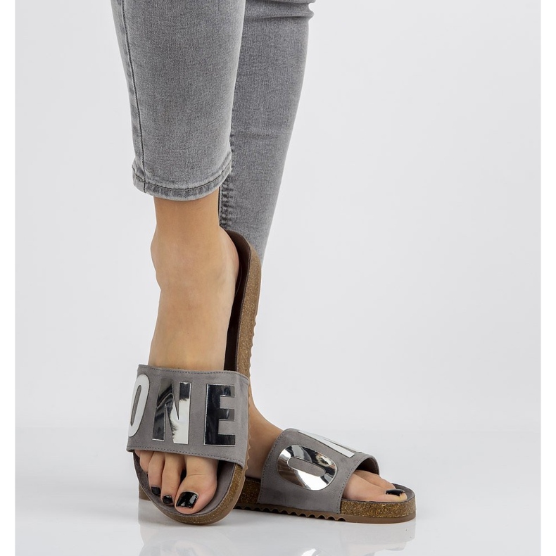 Filippo DK1374 / 20 Gr grå tofflor 1