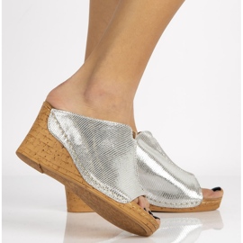 Skinntofflor Filippo DK786 / 20 Si silver 1