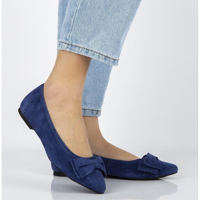 Läderballerinor Filippo DP1329 / 20 Nv marinblå 1