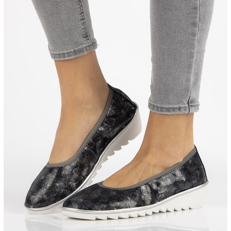 Läderskor Filippo DP046 / 18 Nv Fl marinblå svart 1