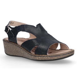 Lädersandaler Filippo DS097 / 18 Nv marinblå 1