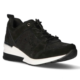 Lädersneakers Filippo DP1505 / 20 Bk svarta 1