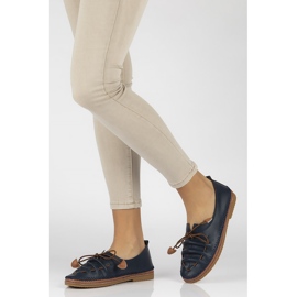 Läderskor Filippo DP2058 / 21 Nv marinblå 1