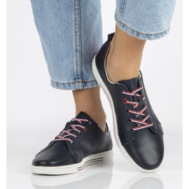 Läderskor Filippo DP008 / 21 Nv marinblå 2