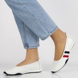 Läderskor Filippo DP2063 / 21 Wh vita 2