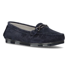 Läder loafers Filippo DP1202 / 21 Nv marinblå 1