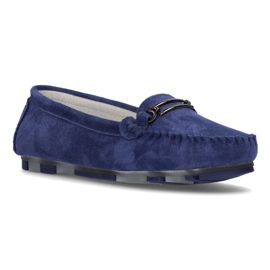 Läder loafers Filippo DP1202 / 21 Bl blå 1