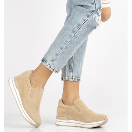 Lädersneakers Filippo DP1512 / 21 Beige 2