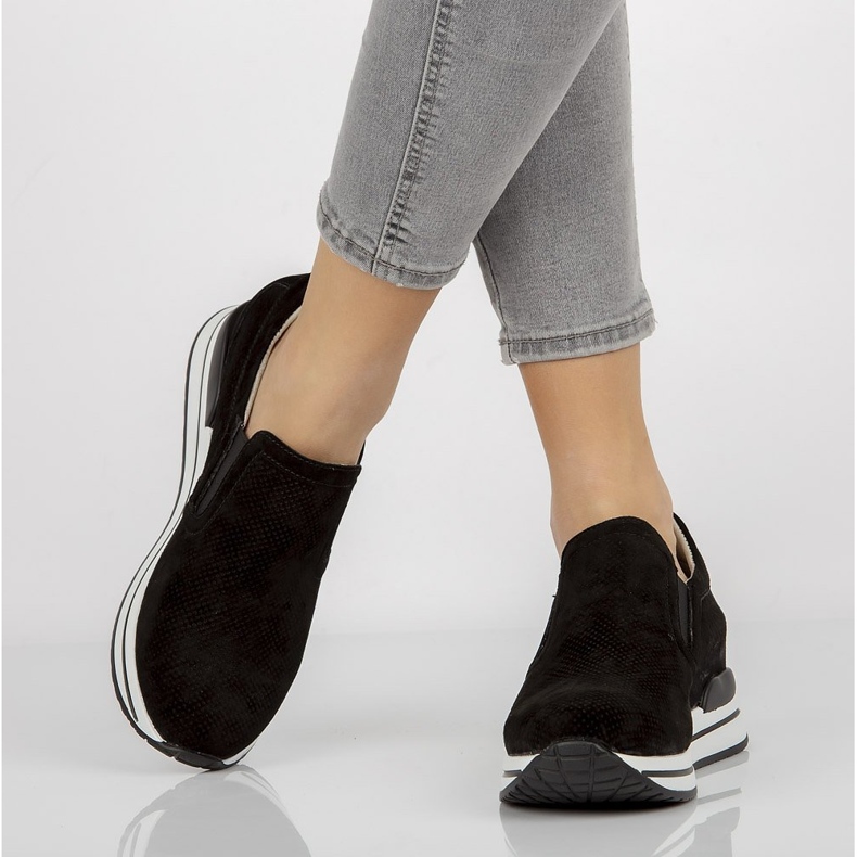 Lädersneakers Filippo DP1512 / 21 Bk svarta 1