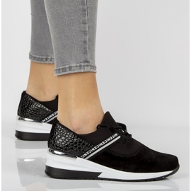 Lädersneakers Filippo DP1388 / 21 Bk svarta 1