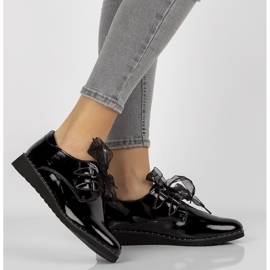 Läderskor Filippo DP947 / 21 Bk svartlackerade 1