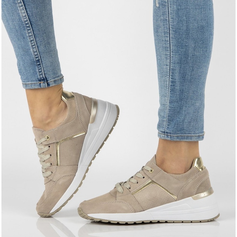 Lädersneakers Filippo DP2003 / 21 Be beige 1