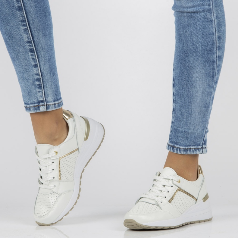 Lädersneakers Filippo DP2003 / 21 Wh vita 1