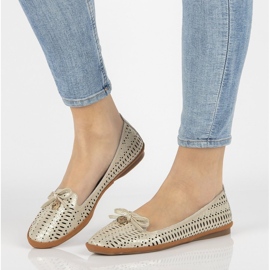 Genombrutna läderherrar Filippo DP2034 / 21 Go golden gyllene 2