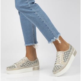 Läderskor FILIPPO DP2026 / 21 Go guld gyllene 2