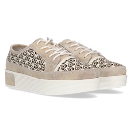 Läderskor FILIPPO DP2026 / 21 Go guld gyllene 1