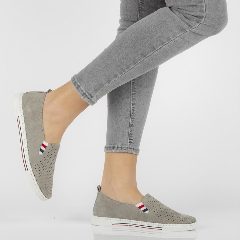 Läderskor FILIPPO DP1272 / 21 Gr grå 1