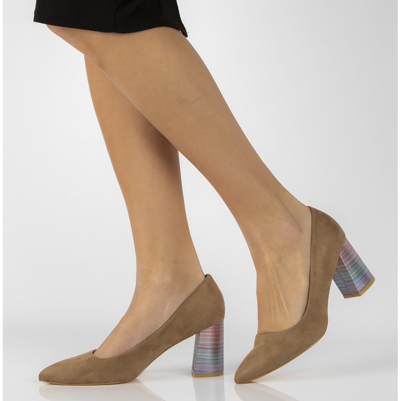 FILIPPO DP2324 / 22 Beige höga klackar 1