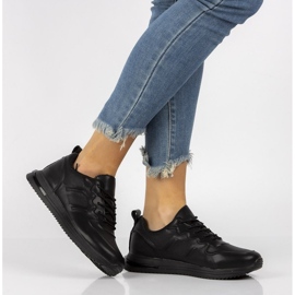 Sportsneakers i läder Filippo DP2017 / 21 Bk svarta 1