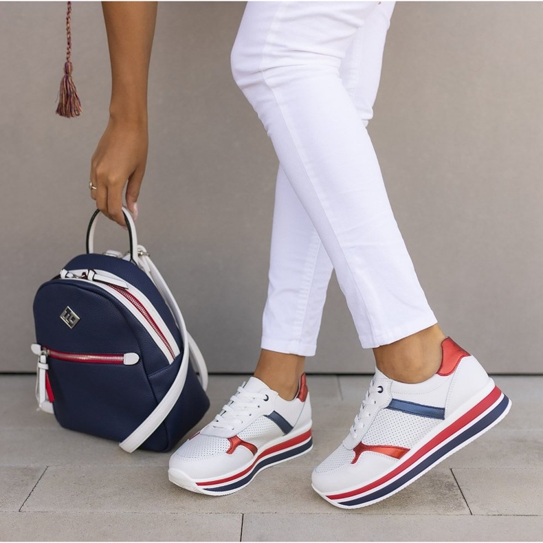 Lädersneakers Filippo DP2004 / 21 Wh vita 1