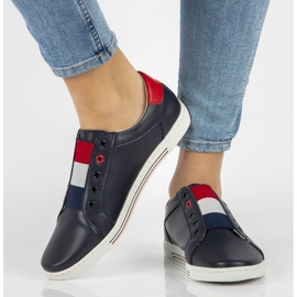 Läderskor Filippo DP2155 / 21 Nv marinblå 1