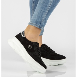 Läder Sneakers Filippo DP2138 / 21 Bk svart 1