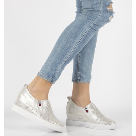 Läderskor Filippo DP1356 / 21 Si silver silver- 1