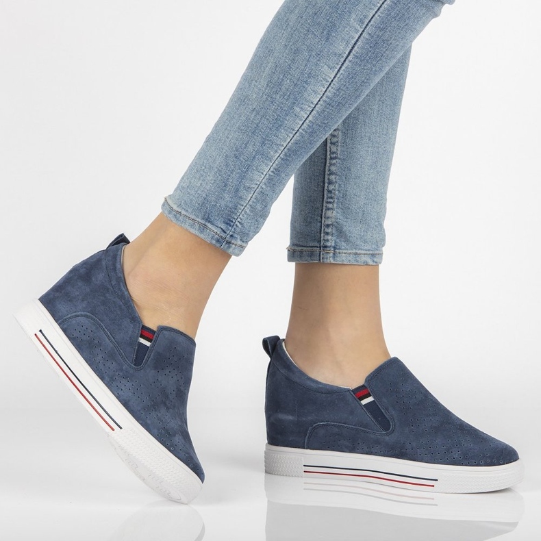 Läderskor Filippo DP1356 / 21 Nv marinblå 1