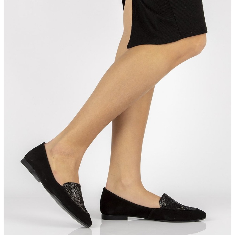 Läder loafers Filippo 04958 svart 1