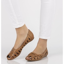 Läderballerinor Filippo 04506 brun 1