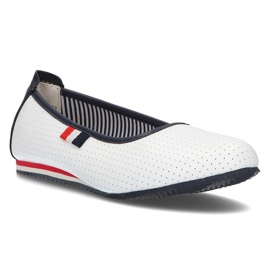 Läderballerinor Filippo DP2171 / 21 Wh vit 1