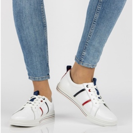 Läderskor Filippo DP2045 / 21 Wh vita 1