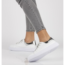 Läderskor Filippo DP2157 / 21 Wh vita 1