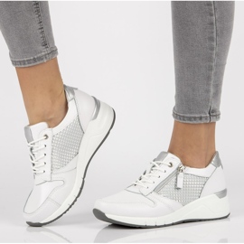 Läder Sneakers Filippo DP2052 / 21 Wh vit 1